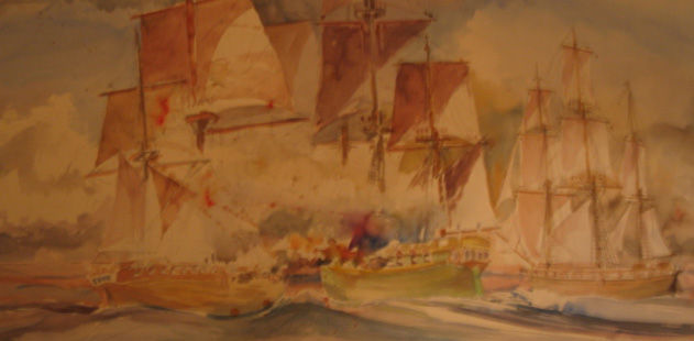 trafalgar Watercolour Paper Marine Painting