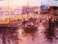 pescadores y pintor