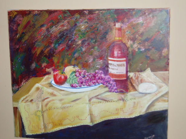 bodegon con uvas