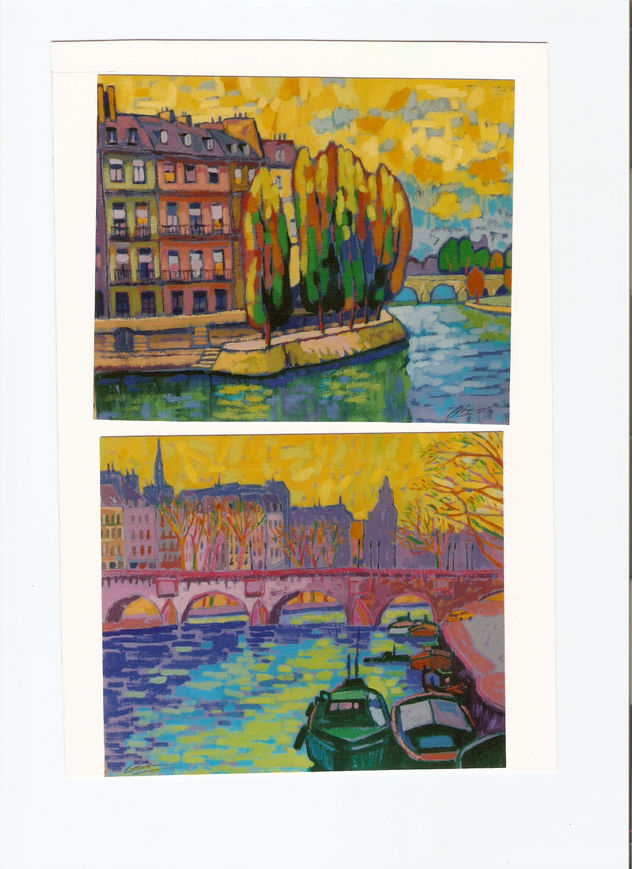 Paris, la Seine-le pont neuf