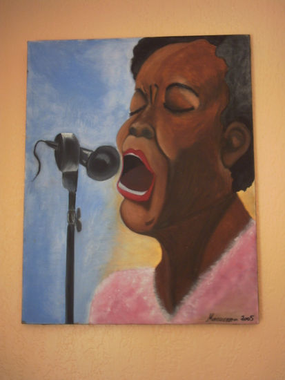 Cantante Oil Canvas Portrait