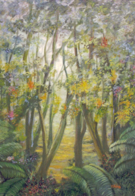 Paisaje con epífitas