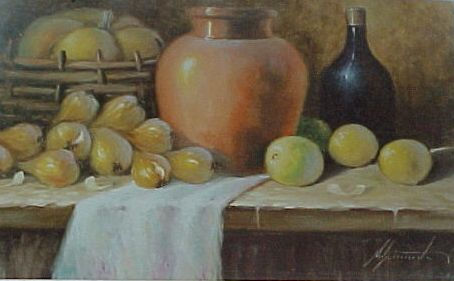 Natureza Morta II Oil Canvas Still Life Paintings