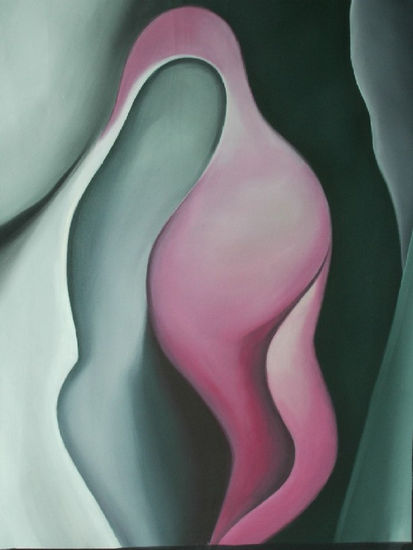 SILENCIOS Oil Textile Figure Painting