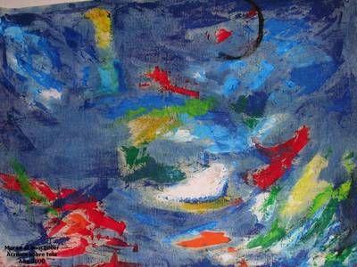 marisma Acrylic Canvas Marine Painting