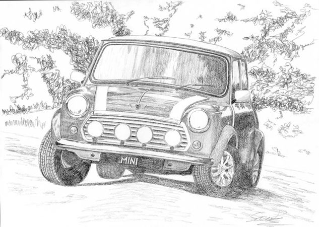 Mini Cooper Lápiz