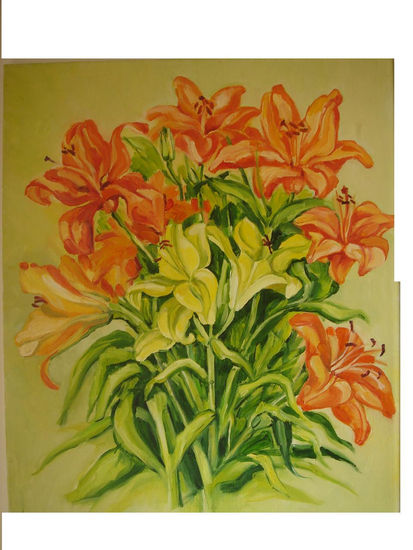 coleccion flores 2007 Oil Canvas Floral Painting