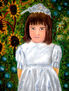 niña y girasoles