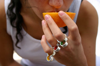 Anillos resina