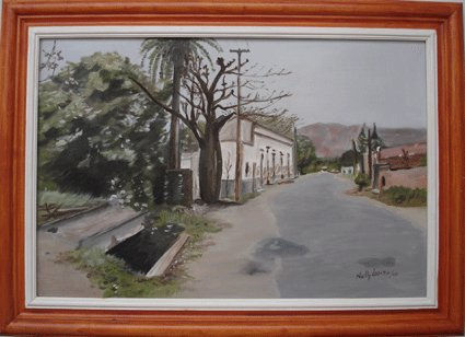 Camino a la ciudad de Catamarca Oil Canvas Landscaping