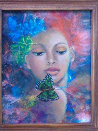 Mirada de Mariposa Oil Canvas Landscaping