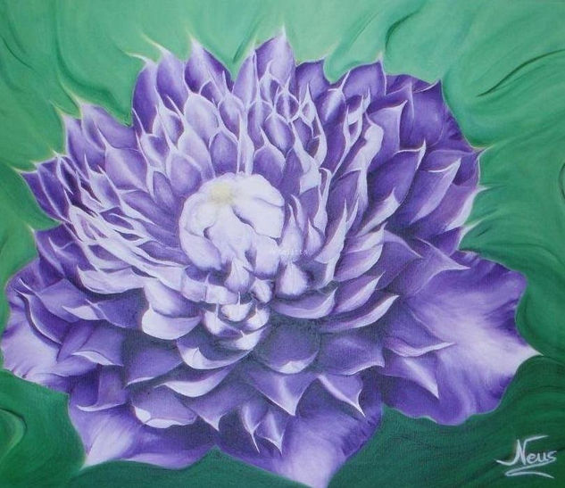 Clematis Oil Canvas Floral Painting