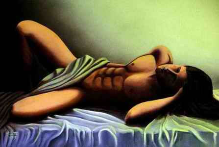 Acostado Oil Canvas Nude Paintings