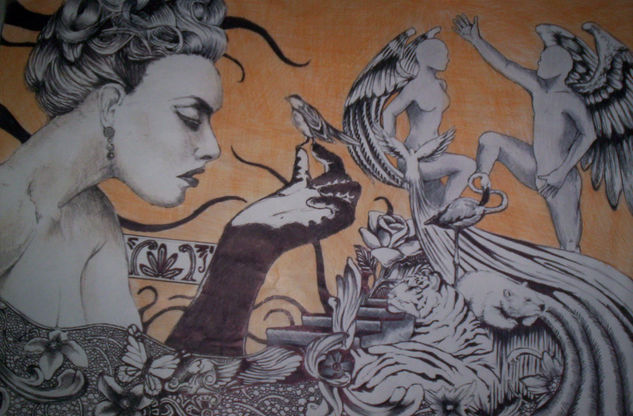 mujer angel 
