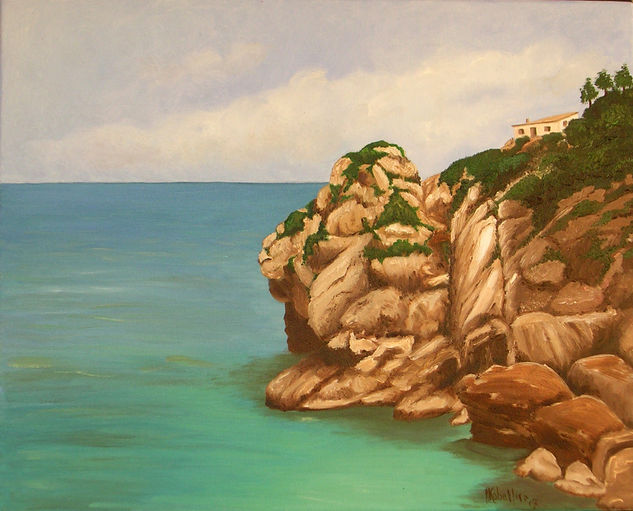 cala deia Oil Canvas Marine Painting