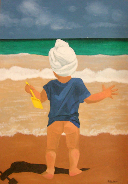Niño mirando el mar