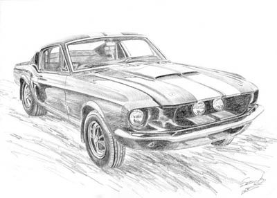 Mustang 1967 Lápiz