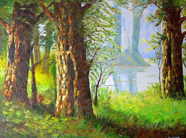 El bosque Oil Canvas Landscaping