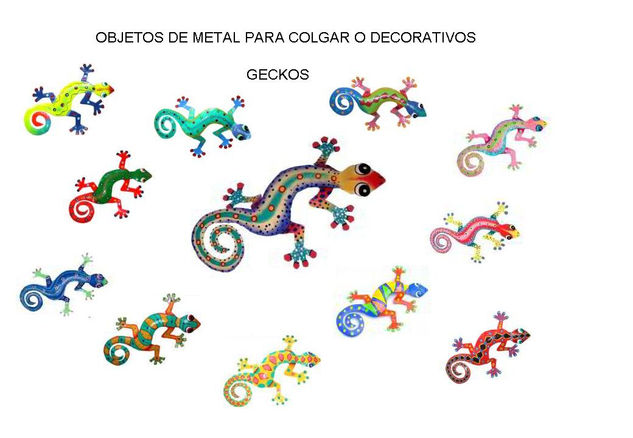 gecko Decoración Metal