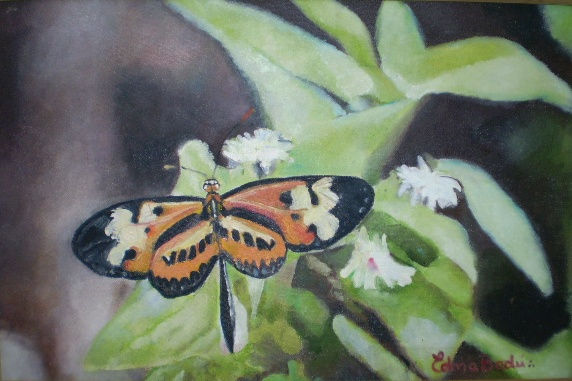 BORBOLETA Óleo Lienzo Animales