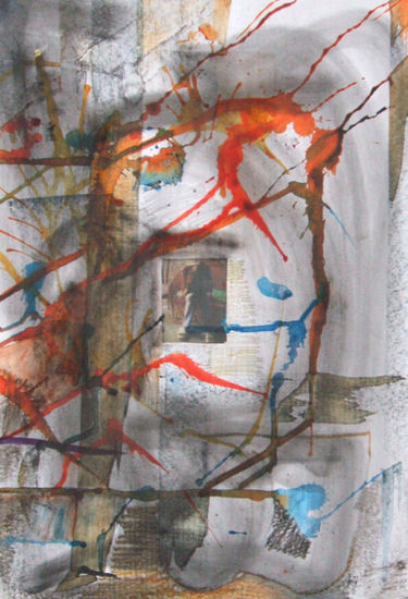 a la espera Mixed media Paper Others