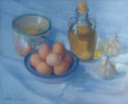 Bodegon de Huevos Oil Canvas