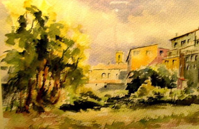 darrera c / major Acuarela Papel Paisaje