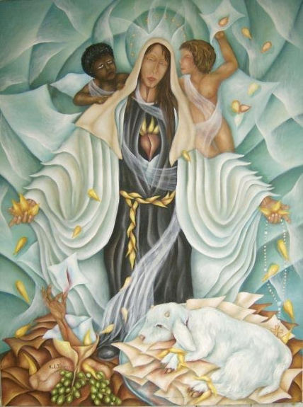 La madre de la victima