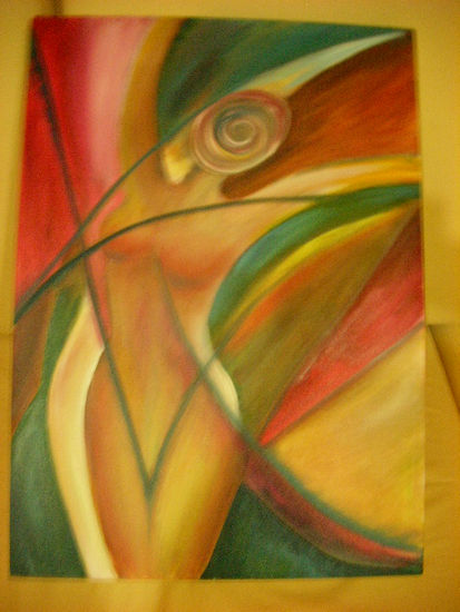 todo me da vuelta Acrylic Canvas Figure Painting