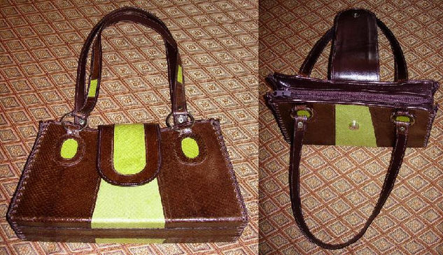 CARTERA EN CUERO DE SALMÓN Leather Skin and leather