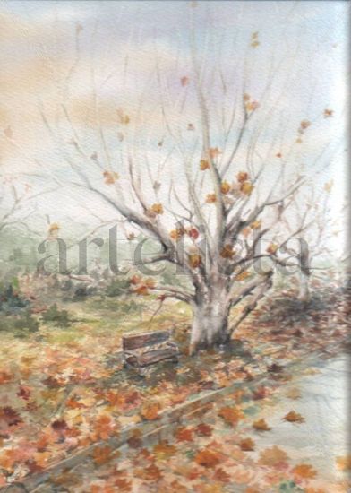 El árbol de mi padre Watercolour Paper Landscaping