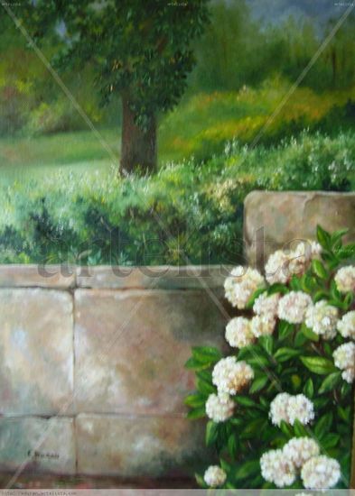 El muro Oil Canvas Landscaping