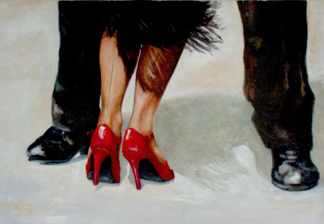 Empieza el baile Oil Canvas Figure Painting