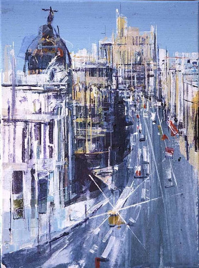 Gran Via II Acrylic Canvas Landscaping