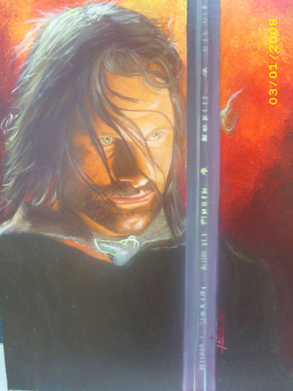 the lord of the rings,aragorn picture.retrato walpaper Acrílico Lienzo Retrato