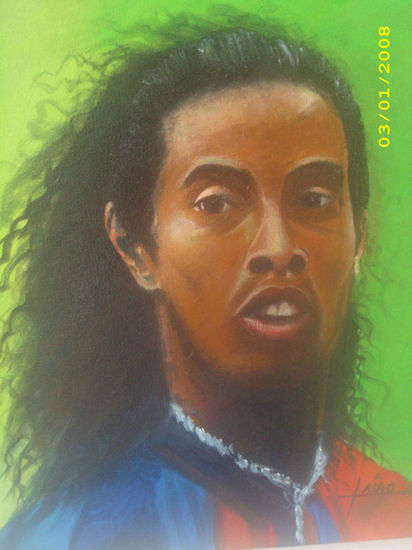 Ronaldiño Acrylic Canvas Portrait