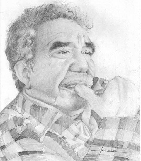 Gabriel garcia marquez retrato Lápiz