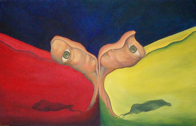 División Oil Canvas Figure Painting