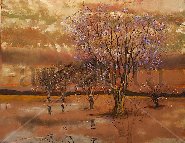 Jacaranda Oil Canvas Landscaping