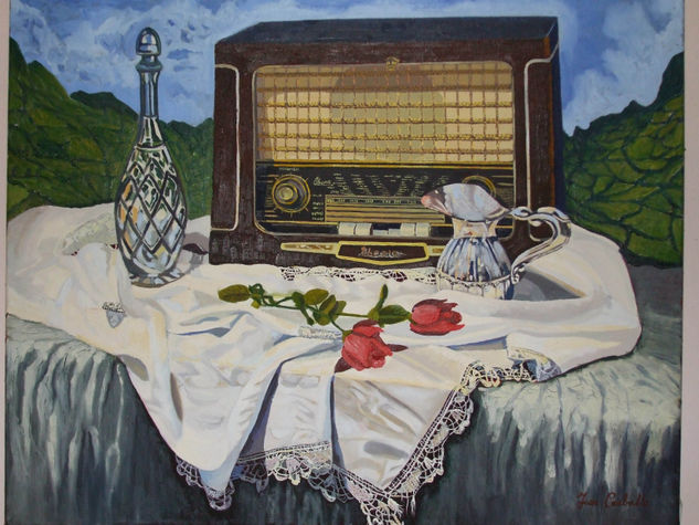 RADIO ROSA Oil Canvas Still Life Paintings