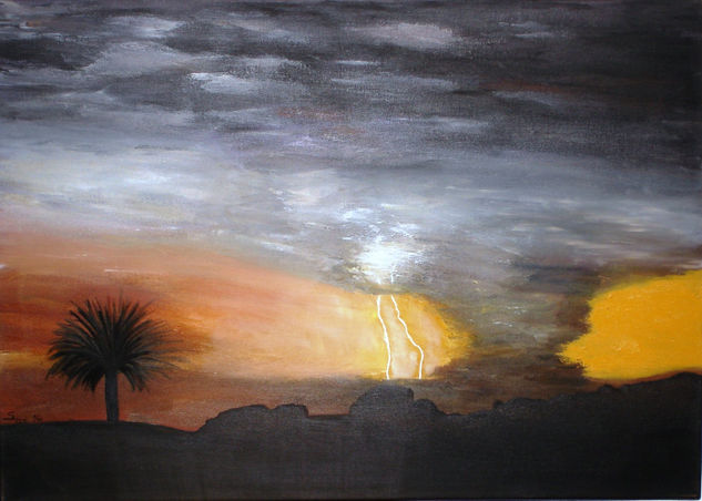 Paisaje Tormenta Oil Canvas Landscaping