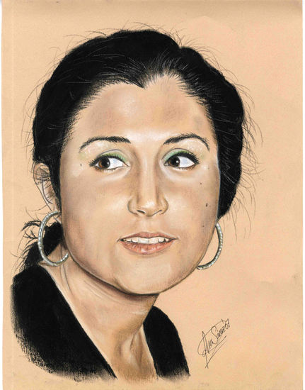 Reyes Pastel Paper Portrait