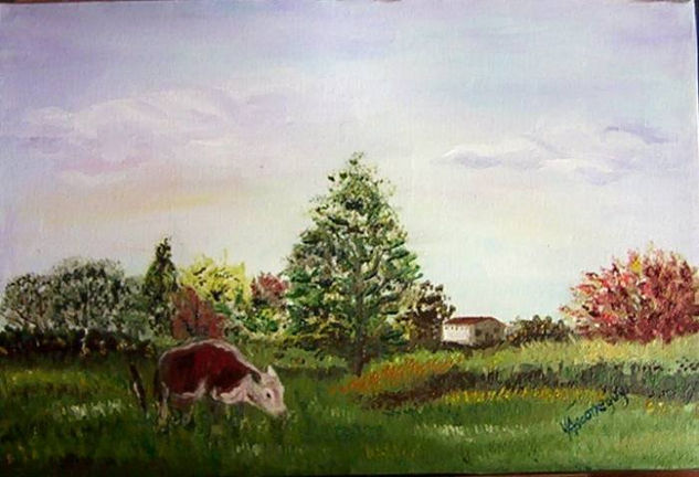 306- Pastando Oil Canvas Landscaping