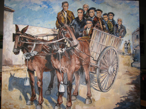 A la romería en carro