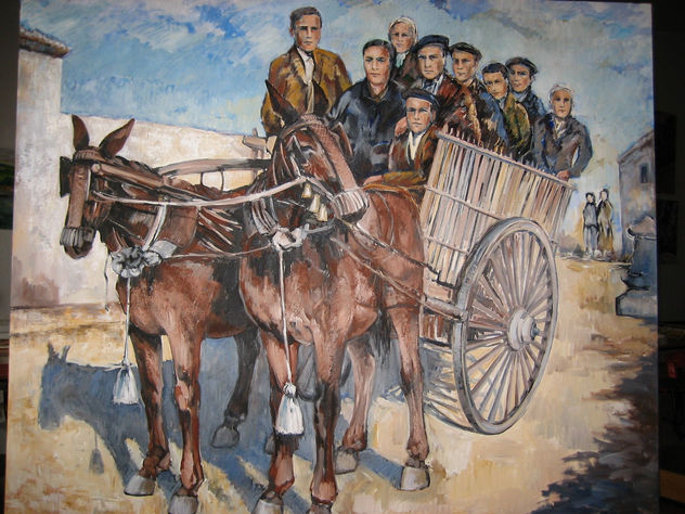 A la romería en carro