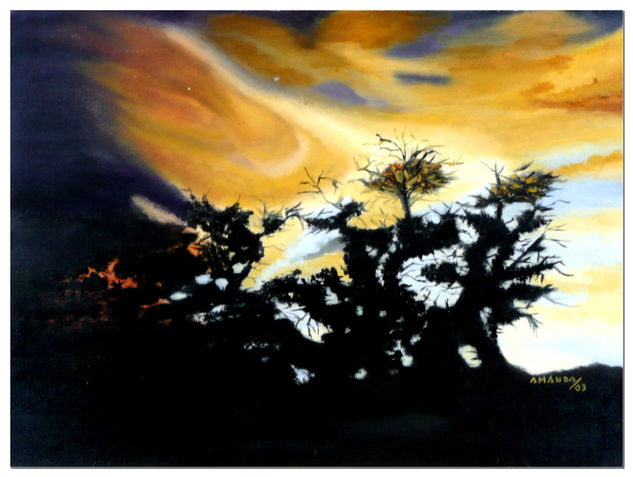 Atardecer Oil Canvas Landscaping