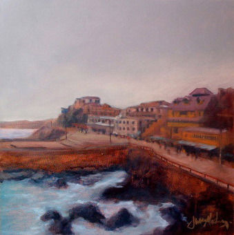 Plaza de las artes-Balneario Cartgena Oil Canvas Landscaping