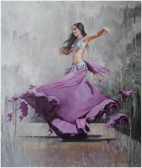 La Ballarina Oil Canvas Figure Painting