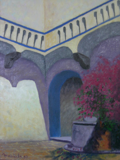 Patio Casa de Puig Oil Canvas Others