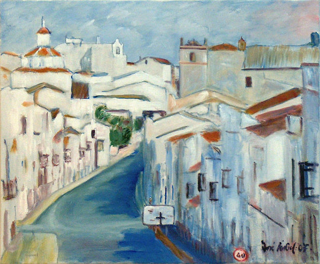 CALLE ESTALAJES Oil Canvas Landscaping